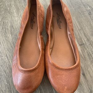 NWOT Lucky Brand flats ballet brown Sz 6